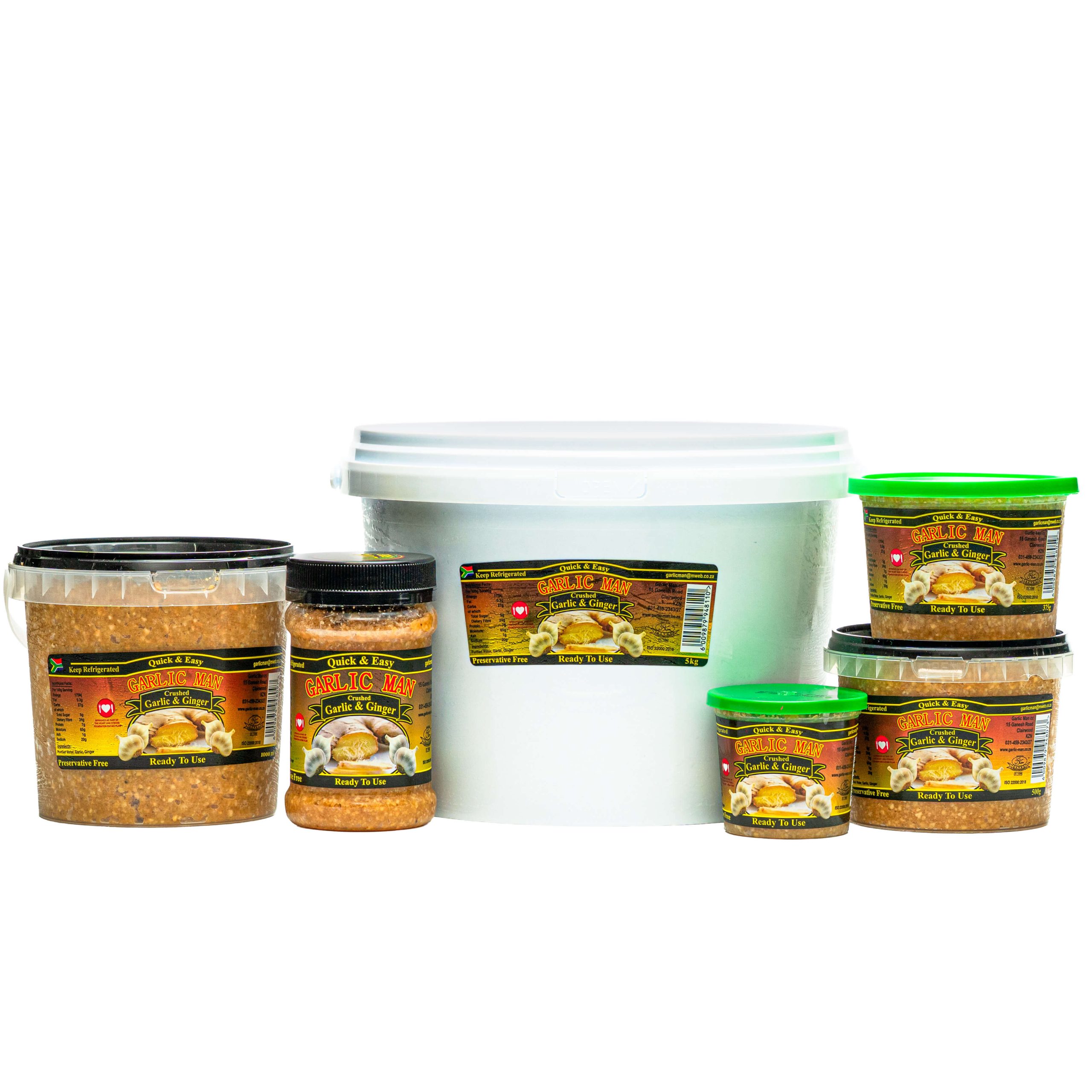Garlic Man, Crushed Garlic and Ginger Range Crushed Garlic and Ginger Range
