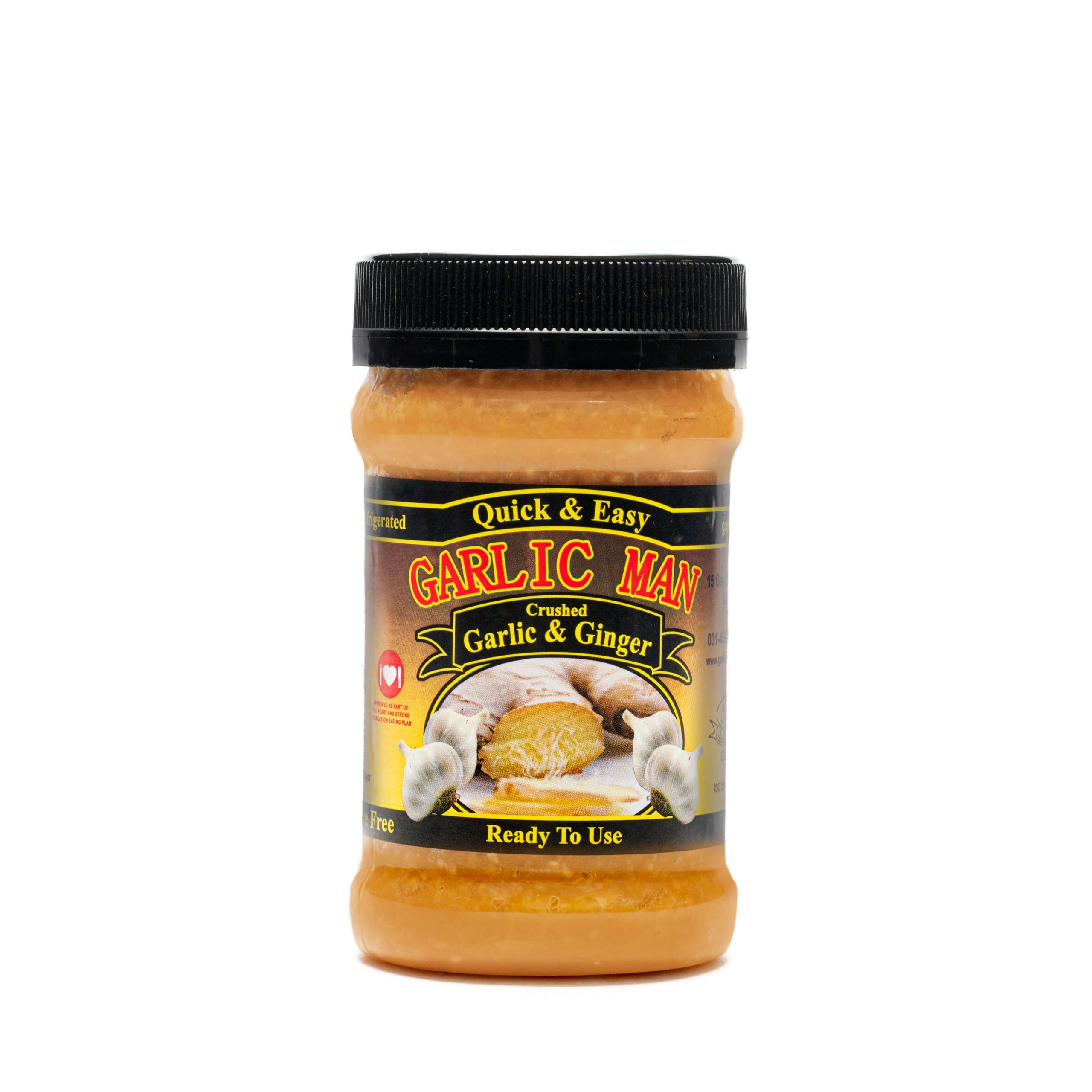 Garlic Man, Crushed Garlic and Ginger Crushed Ginger and Garlic