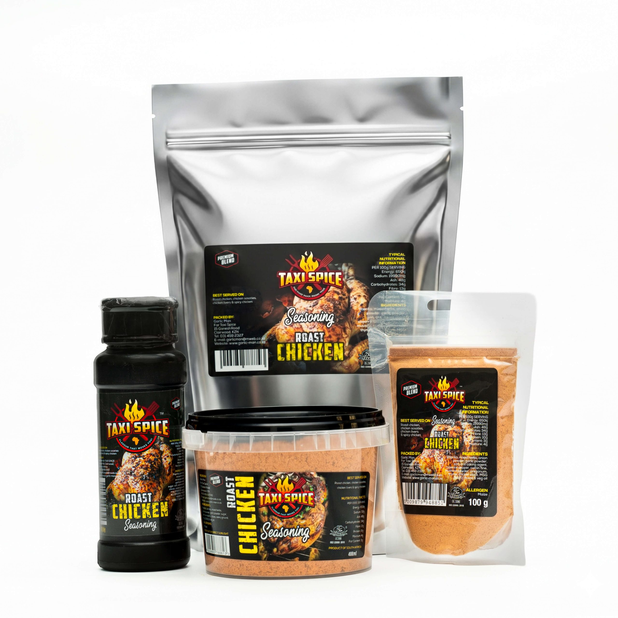 Taxi Spice, Roast Chicken Seasoning Range